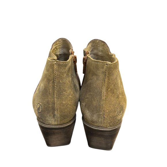 Casta Ankle Booties Dirk Brandy Size 9 Distressed Suede & Leather - Picture 4 of 12